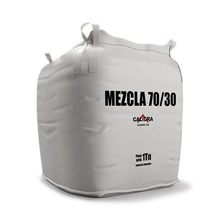 Bolsón de 1 tonelada de mezcla 70/30 sulfato de calcio con magnesio.